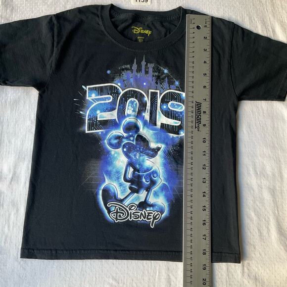 Disney Kid’s Girl’s Short Sleeve T-shirt size S, Black, Mickey Mouse - Picture 4 of 6